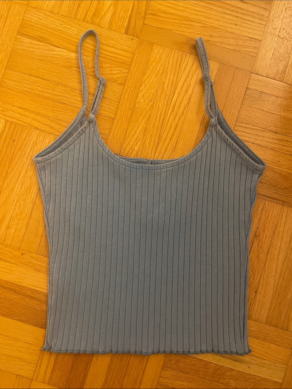 American Eagle Ribbed Button Tank - Blue - Picture 3 of 3